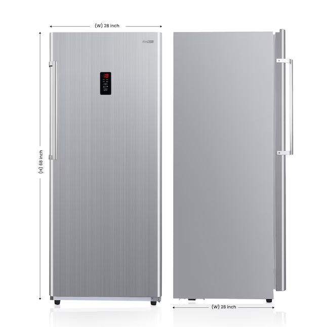 Conserv 14 Cu. Ft. Convertible Upright Freezer/Refrigerator – Garage Ready, ENERGY STAR®, 28” Wide, 110V (Stainless)